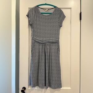 Boden Amelie Dress, Geo Print, with pockets, size 6P